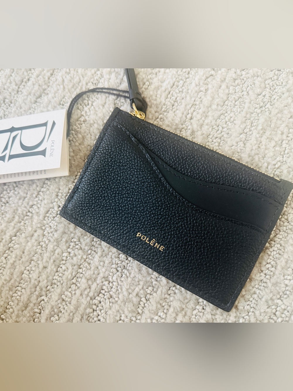 Polène Pouch Sierra Mini- Black Leather